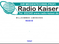 radio-kaiser.de Webseite Vorschau
