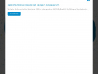 one-world-award.de Webseite Vorschau