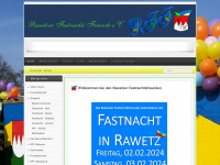 rawetzer-fastnachtsfreunde.de Webseite Vorschau