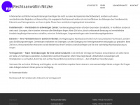rechtsanwaeltin-nitzke.de Webseite Vorschau