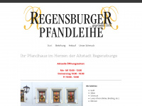 regensburger-pfandleihe.de Webseite Vorschau