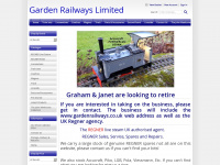 gardenrailways.co.uk Webseite Vorschau