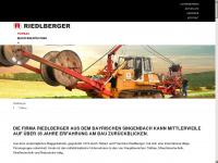 riedlberger-bau.de Webseite Vorschau