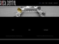 riedl-dental.de Webseite Vorschau