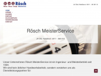roesch-meisterservice.de Webseite Vorschau
