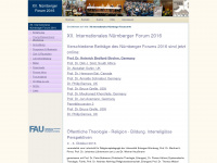 nuernberger-forum.uni-erlangen.de Webseite Vorschau