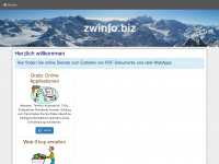 zwinfo.biz Webseite Vorschau