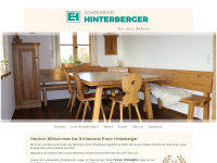 schreinerei-hinterberger.de Webseite Vorschau
