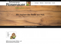 schreinerei-rosenauer.de Webseite Vorschau