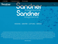 sandner-versorgungstechnik.de Webseite Vorschau