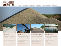 sand-roth.de Webseite Vorschau