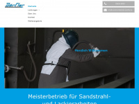 sandstrahlbetrieb-doerfler.de Webseite Vorschau