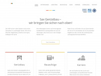 sax-geruestbau.de Webseite Vorschau
