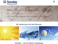 schaible-heizung.de Webseite Vorschau