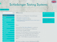 schleibinger.com Webseite Vorschau
