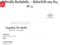 schmitts-backstube.de Webseite Vorschau