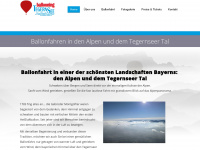 ballooning-tegernsee.de Webseite Vorschau
