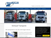 schraud-transporte.de Webseite Vorschau