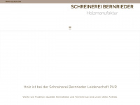 schreinerei-bernrieder.de Webseite Vorschau