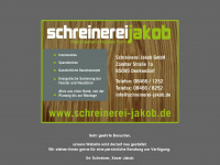 schreinerei-jakob.de Webseite Vorschau