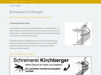schreinerei-kirchberger.de Webseite Vorschau