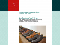 schuhmacherei-allinger.de Webseite Vorschau