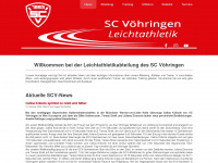 scv-leichtathletik.de Webseite Vorschau