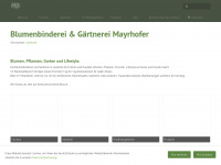 blumen-mayrhofer.de Webseite Vorschau