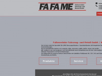 fafame.de Webseite Vorschau