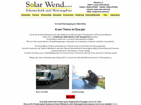 solar-wend.de Webseite Vorschau