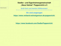 siedler-poppenricht.de Webseite Vorschau