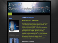 showpa.de Webseite Vorschau