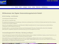 sigma-event.de Webseite Vorschau
