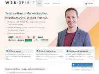 web-spirit.de Webseite Vorschau