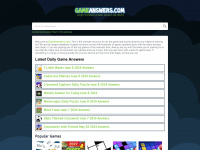 gameanswers.com Webseite Vorschau