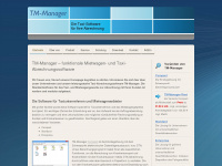 tm-manager.de Webseite Vorschau