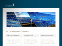 parabel-solar.de Webseite Vorschau