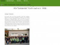 rsv-fuerth-vach.de Webseite Vorschau
