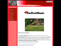 forfeetmusic.de Webseite Vorschau