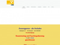 sonnengarten-bioladen.de Webseite Vorschau