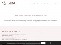 sonyi.de Webseite Vorschau