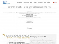 soundhouse.com Webseite Vorschau
