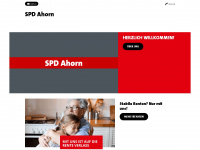 spd-ahorn.de Webseite Vorschau