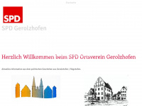 spd-gerolzhofen.de Webseite Vorschau