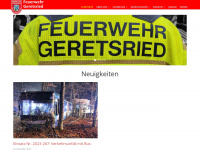 feuerwehr-geretsried.de Webseite Vorschau