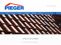 pieger-dach.de Webseite Vorschau