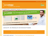 anemox.de Webseite Vorschau