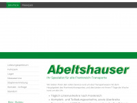 spedition-abeltshauser.com Webseite Vorschau