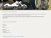 speedys-custom-shop.de Webseite Vorschau