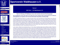 sportvereinwaldhausen.de Webseite Vorschau